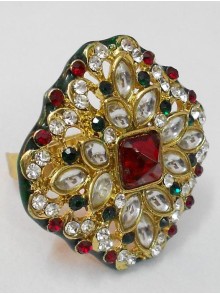 Kundan Finger Ring